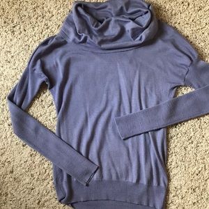 Lavender, lightweight, cowl neck sweater